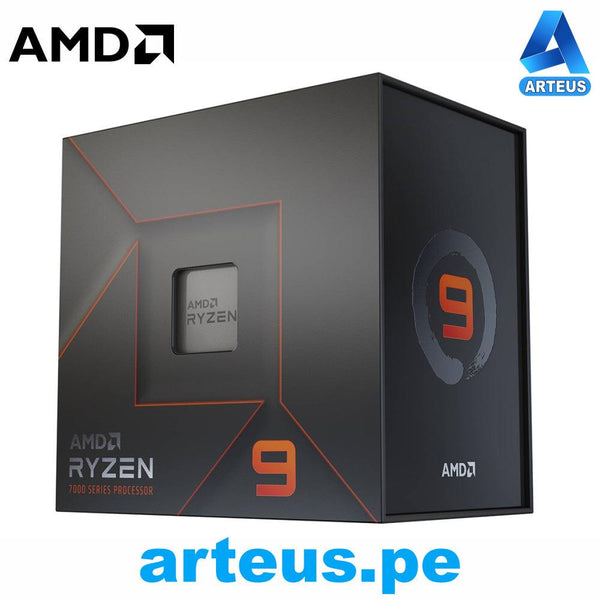AMD 100-100000589WOF - Procesador AMD Ryzen 9 7900X 4.7-5.6GHz 64MB L3 12-Core AM5 5nm 170W. - ARTEUS