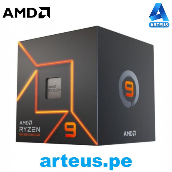 AMD 100-100000590BOX - Procesador AMD Ryzen 9 7900 3.7 - 5.4GHz 64MB L3 12-Core AM5 65W. - ARTEUS