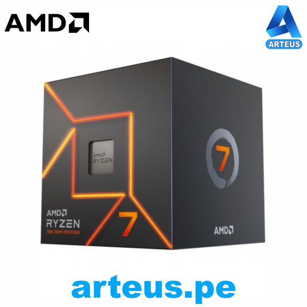 AMD 100-100000592BOX - Procesador AMD Ryzen 7 7700 3.8 - 5.3GHz 32MB L3 8-Core AM5 65W. - ARTEUS