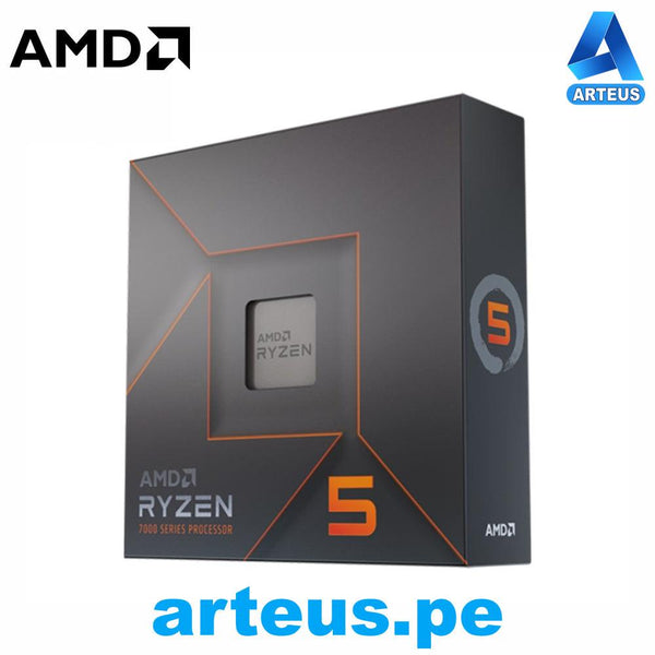 AMD 100-100000593WOF - Procesador AMD Ryzen 5 7600X 4.7 - 5.3GHz 32MB L3 6-Core AM5 5nm 105W. - ARTEUS