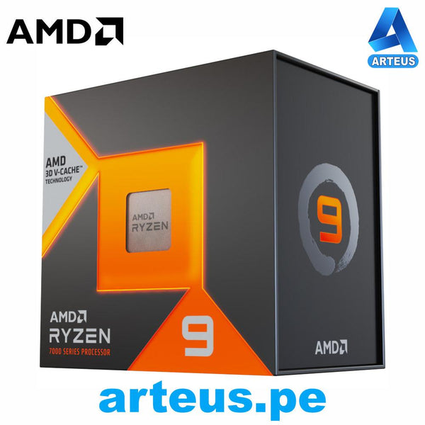 AMD 100-100000908WOF - Procesador AMD Ryzen 9 7950X3D 4.2-5.7GHz 128MB L3 16-Cores Socket AM5 120W. - ARTEUS