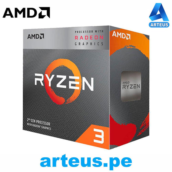 AMD YD3200C5FHBOX - Procesador AMD Ryzen 3 3200G 3.60GHz 4MB L3 4 Core AM4 14nm 65 W. - ARTEUS