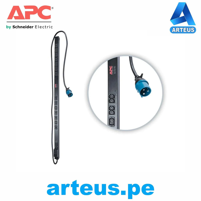 7553 APC AP7553, PDU básico rackeable 32A, C13 (20), C19 (4), ZERO U, IEC309