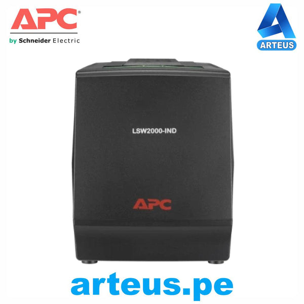 APC - LSW2000-IND Estabilizador de corriente 1000w 2000va regulador de voltaje contra altas tensiones de corriente APC LINE-R 3 salida universal 230v - ARTEUS