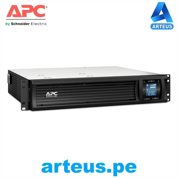 APC SMC3000RMI2U - SMART UPS LINEA INTERACTIVA 3000 VA, PARA RACK CON PANTALLA LCD, 230 V - ARTEUS