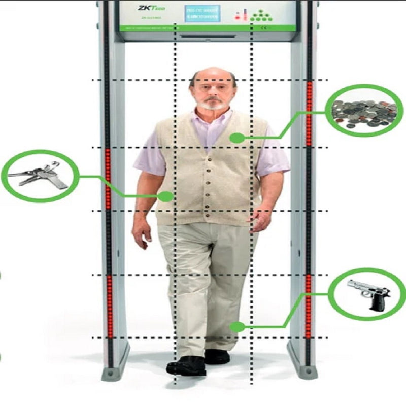 ZKTECO D3180 Arco Detector de Metales 18 zonas 500 niveles