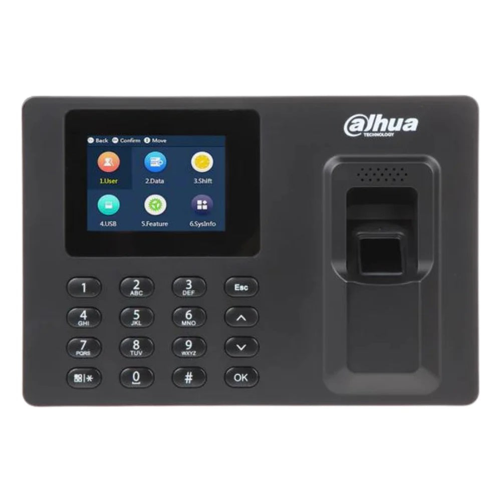 DAHUA ASA1222E Control de Asistencia Biométrico por Huella 2.4" TCP/IP