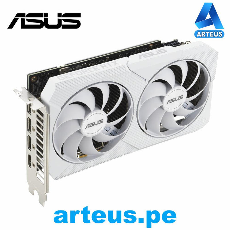 ASUS DUAL-RTX3060-O8G-WHITE - Tarjeta de video ASUS Dual GeForce RTX 3060 White OC Edition 8GB GDDR6 PCI-Express 4.0 - ARTEUS