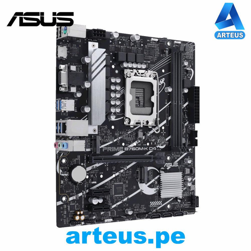 ASUS PRIME B760M-K D4 - PLACA MADRE Chipset Intel B760, LGA1700 mATX - ARTEUS