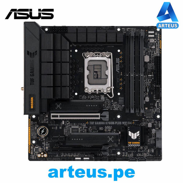 ASUS TUF GAMING B760M-PLUS WIFI D4 - PLACA MADRE Chipset Intel B760, LGA1700 mATX - ARTEUS