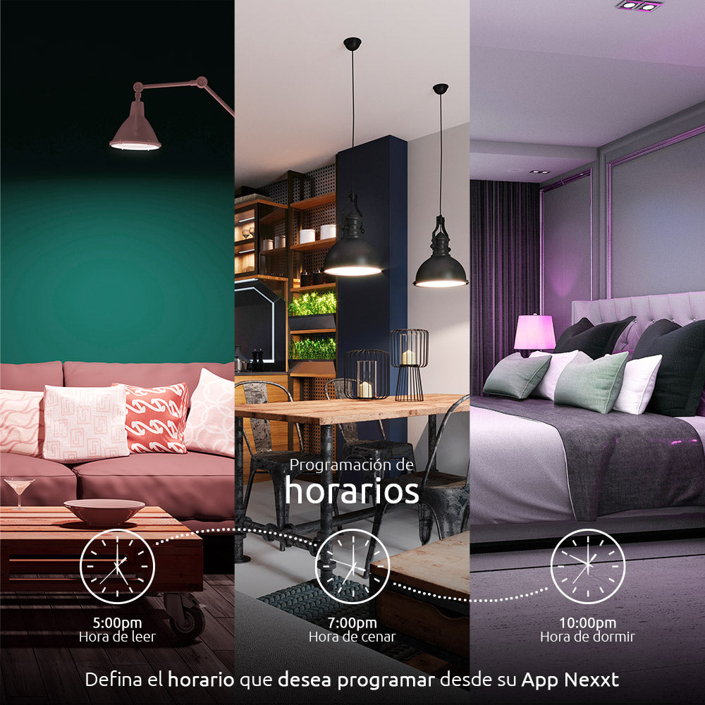 NEXXT SOLUTIONS NHB-C120M Foco LED WIFI Inteligente Multicolor