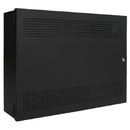 Gabinete NOTIFIER BB-100 para abrigar fonte AMPS-24. Pode acomodar 4 baterias de 55Amp