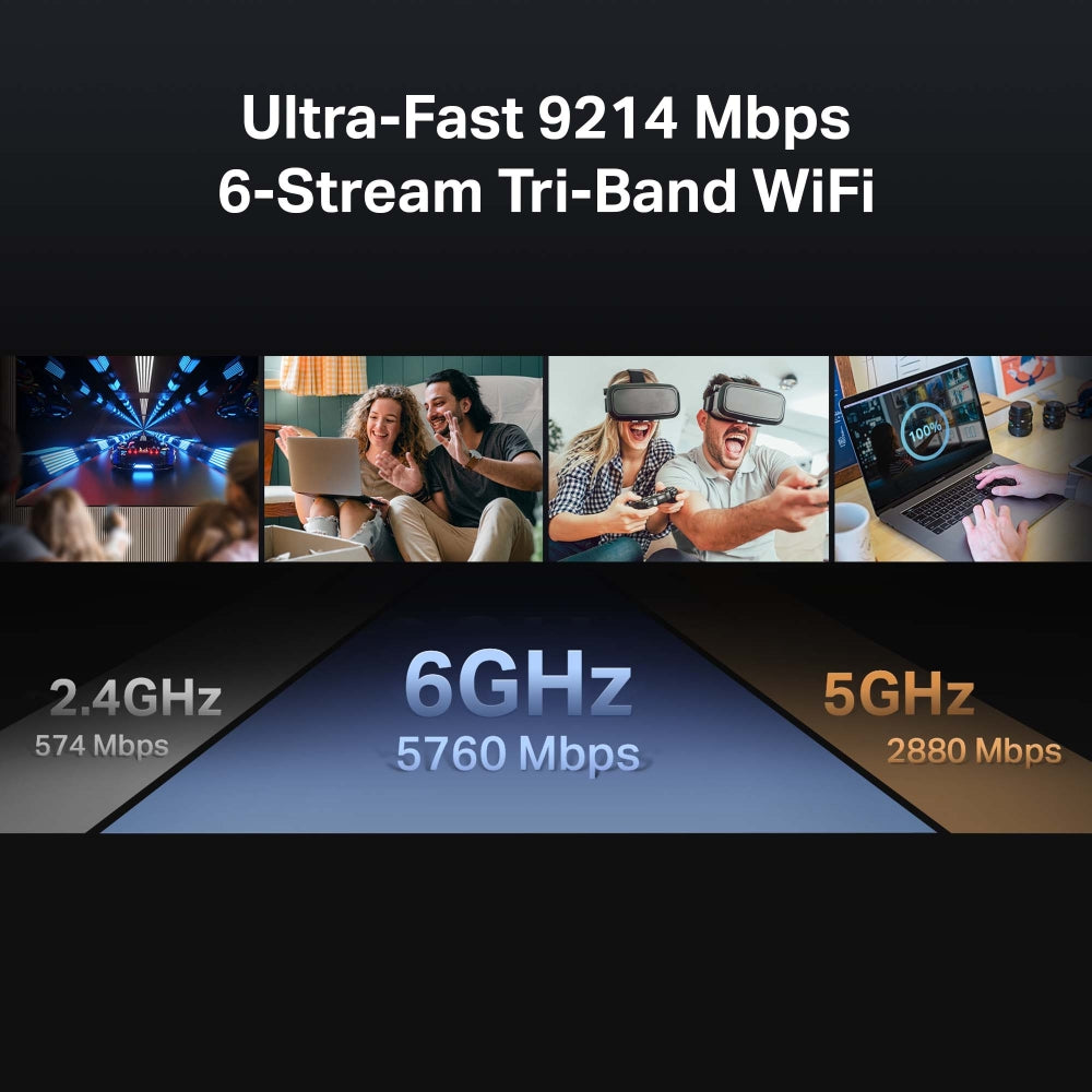 TP-LINK ARCHER BE550 Router WiFi7 BE9300 Triple Banda