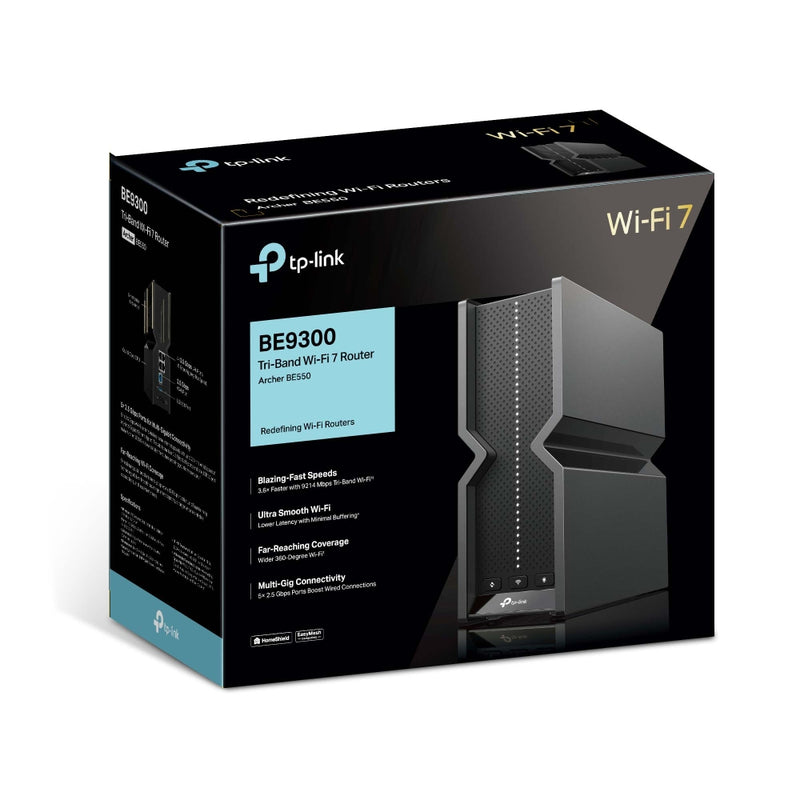 TP-LINK ARCHER BE550 Router WIFI 7 BE9300. Triple Banda