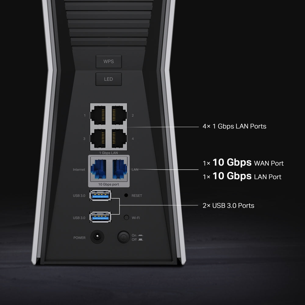 TP-LINK ARCHER BE805 Router WiFi7 BE19000 Triple Banda