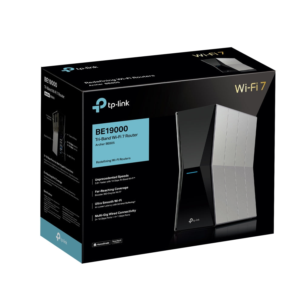 TP-LINK ARCHER BE805 Router WiFi7 BE19000 Triple Banda