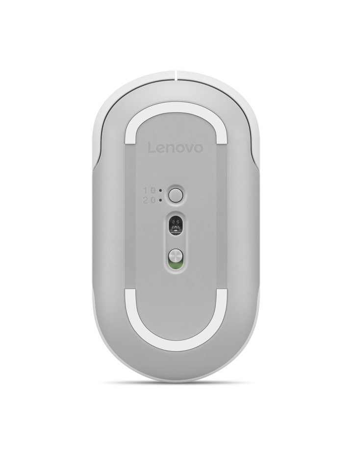 LENOVO 350 Mouse Silencioso Dual Bluetooth 5.3 Sin Batería Gris Nube GY51S61909