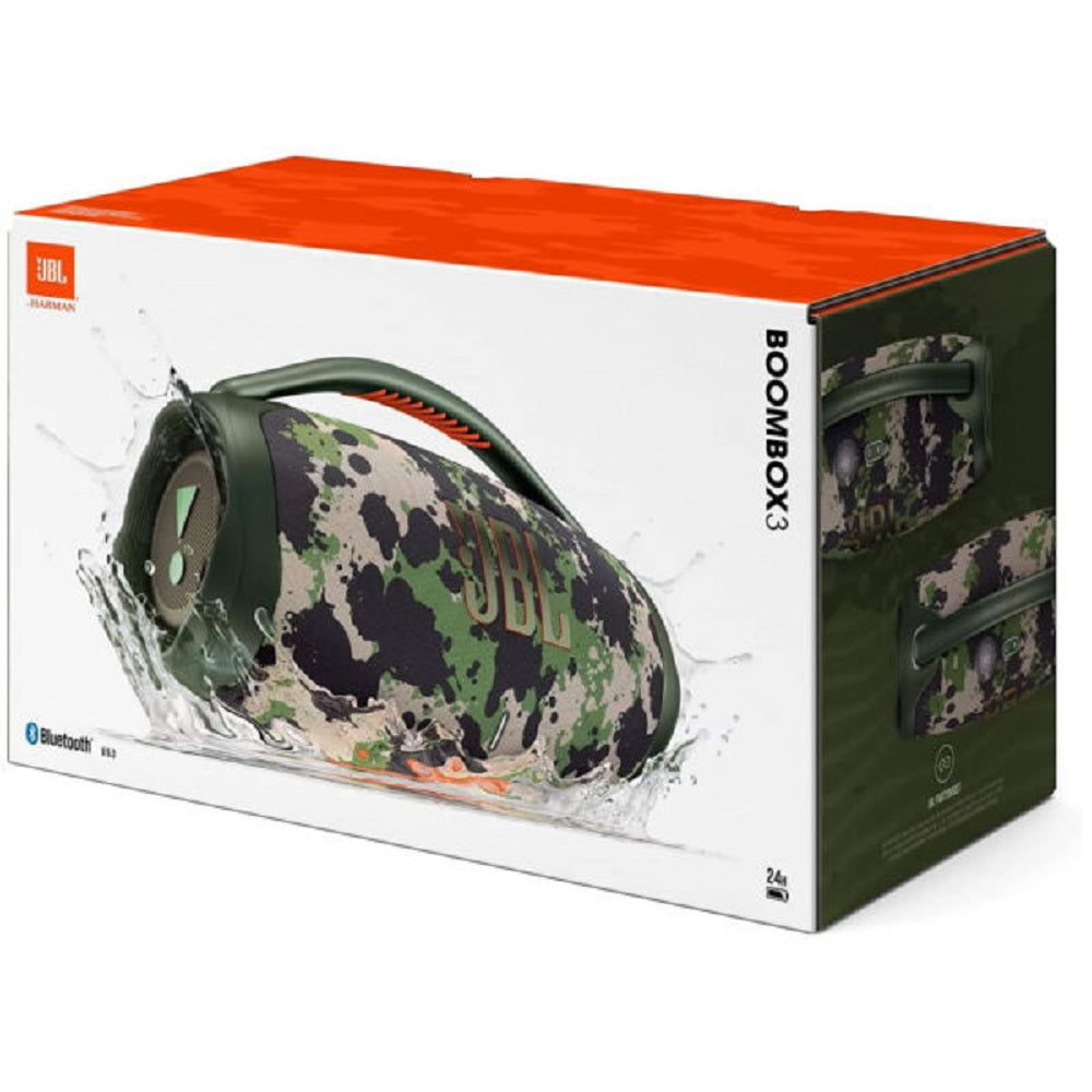JBL BOOMBOX 3, Parlante Inalámbrico BT IP67 a prueba de agua Camuflaje Militar - JBLBOOMBOX3SQUADAM