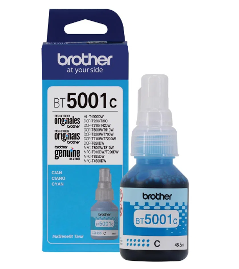 BROTHER BT5001C, Botella de tinta Cian Ultra alto rendimiento