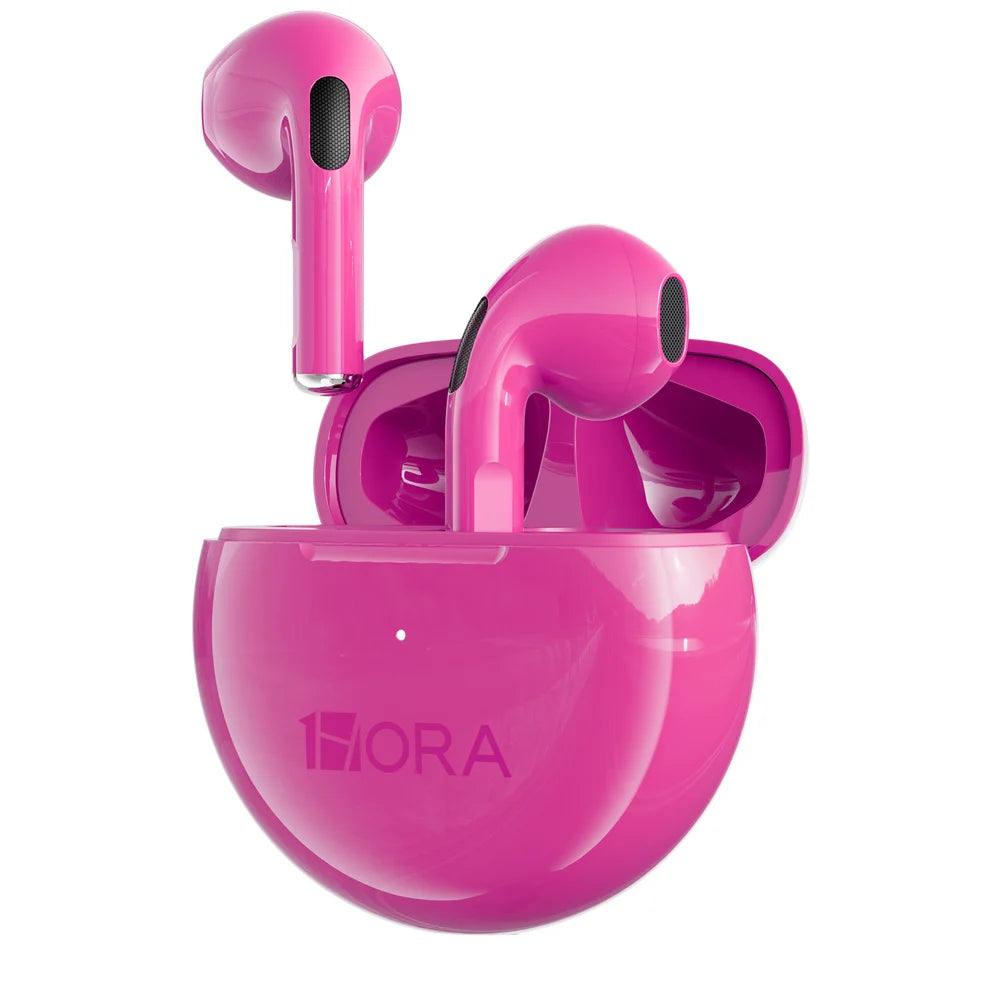 1HORA AUT119-M Auriculares Inalámbricos TWS Bluetooth 5.3 con Estuche Circular LTW-006