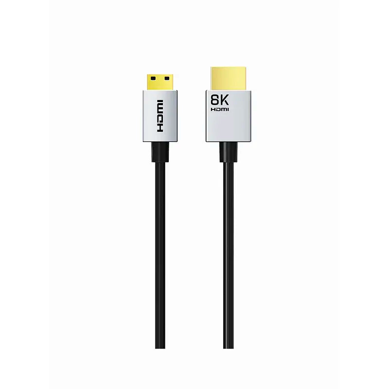 CABLETIME CH15J Cable Mini HDMI Macho a HDMI Macho Bidireccional 8K 60Hz 1.5M CT-HDC8K-AG1.5