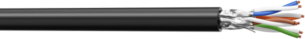 Cable UTP FTP Cat6A, MMC M5254SHINOUT Cable de red LSHZ 23awg chaqueta color negro. Carrete de 500m. Para uso interior y exterior - ARTEUS