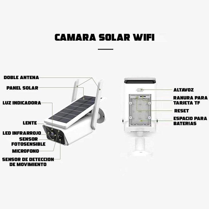 Camara de vigilancia SOLAR Full hd SIPW01_20. Camara WIFI 1080P 2MP con bateria de litio. Micofono y parlante incorporado. - ARTEUS