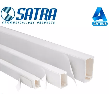 Canaleta adhesiva 15x10mm SATRA 1302011510 color blanco - ARTEUS