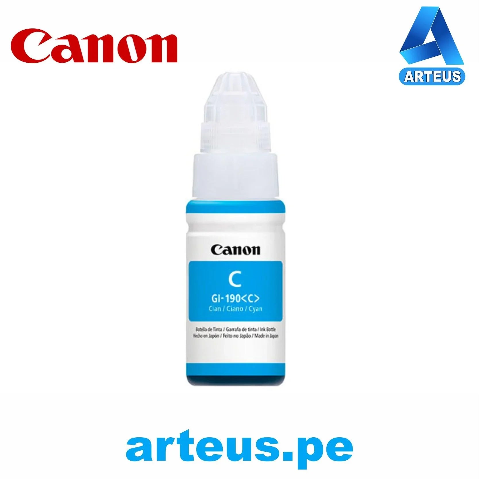 Canon 0668C001AC botella GI-190 C Ink Cyan