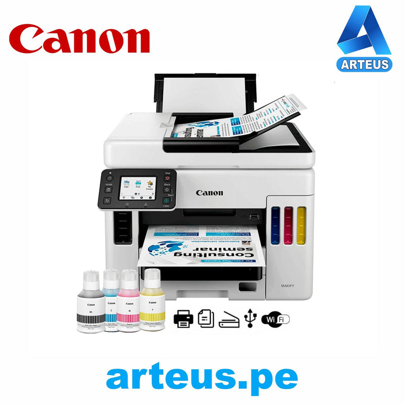 CANON 4471C004AA - Multifuncional tinta continua Canon Maxify GX7010 Imprime-Escanea-Copia-FAX-WiFi-LAN-USB - ARTEUS