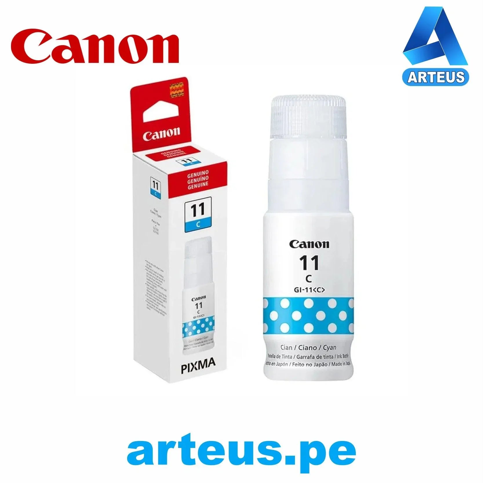 CANON 4534C001AA - Botella de tinta Canon GI-11C Color Cyan 70ml