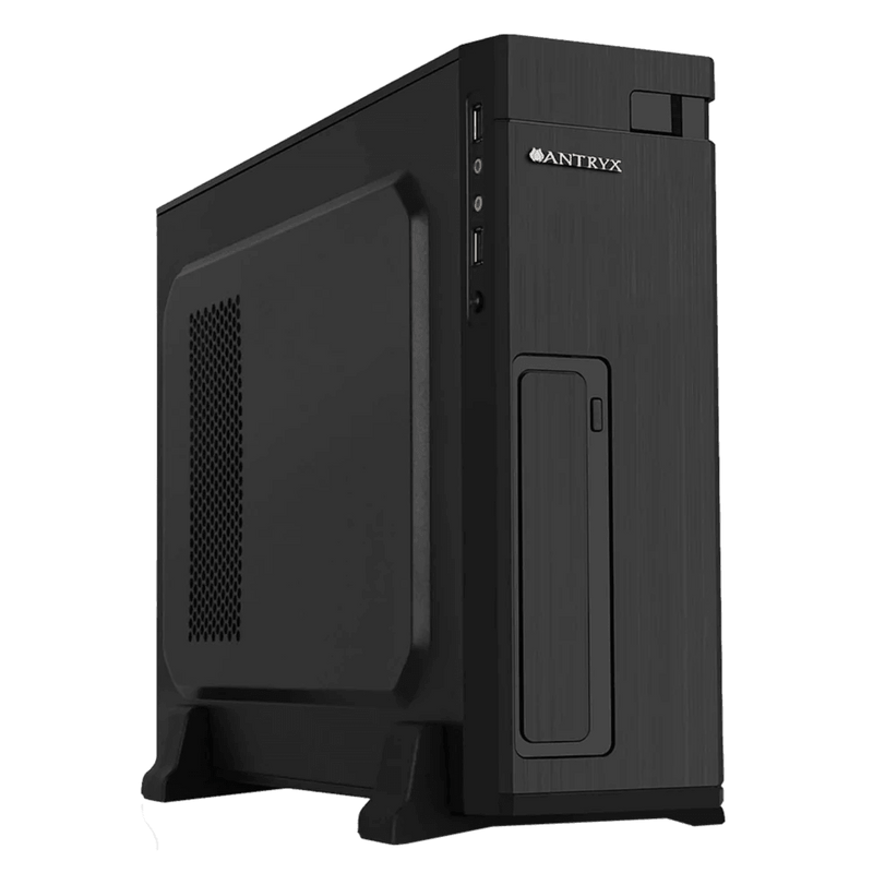 Case SLIM para computadora MICRO ATX, con fuente de 300W, ANTRYX XS-100, Xtreme series, Negro - ARTEUS