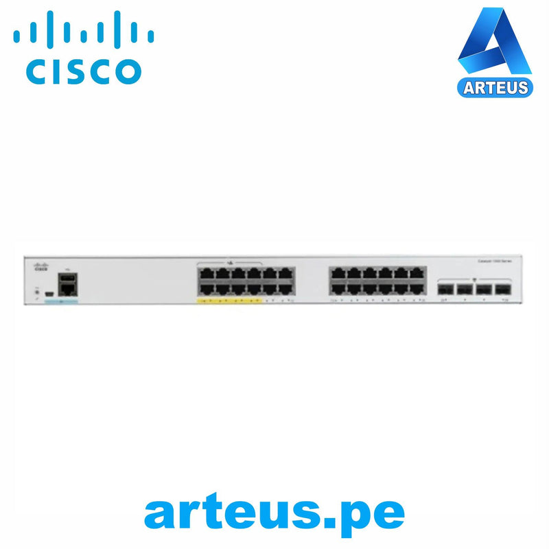 CISCO C1000-24T-4G-L - SWITCH CATALYST 1000 - 24 PUERTOS - GIGABIT - 4 SFP - GESTIONADO - ARTEUS