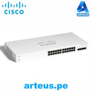 CISCO CBS220-24T-4G - SWITCH SMALL BUSINESS 24 PUERTOS GIGABIT L2 - ARTEUS