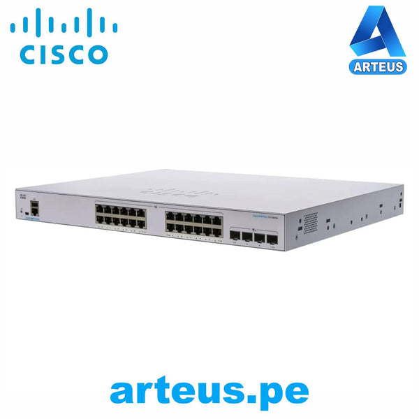 CISCO CBS250-24T-4X-NA - SWITCH SMART BUSINESS CISCO DE 24 Puertos +4x10G SFP+ - ARTEUS