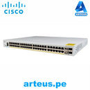 CISCO CBS250-48P-4X-NA - Conmutador Ethernet - 48 Puertos Gestionable - 2 Capa compatible - Modular - 370W Rendimiento PoE - Fibra Óptica, Par trenzado - PoE Ports - ARTEUS