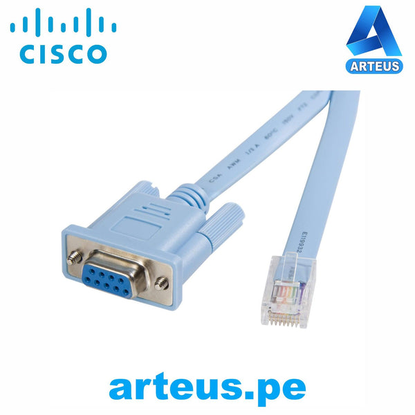 CISCO DB9CONCABL6 - Cable de red - 1.83m DB-9-RJ-45 - para Dispositivo de red Portátil, Router - Extremo Secundario: 1 x 9-pin DB-9 Serial - Female - Azul - ARTEUS