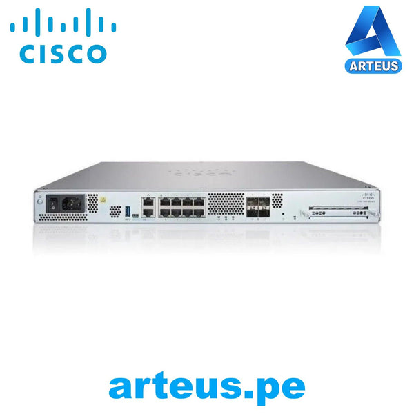 CISCO FPR1120-NGFW-K9 - Dispositivo de Seguridad de Red Cisco-Firewall Cisco Firepower 1120 - 8 Puerto - 1000Base-T - Gigabit Ethernet - 8 x RJ-45 - 4 Total de ranuras de expansión - 1U - Montable en bastido - ARTEUS