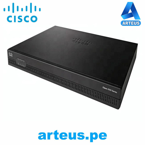 CISCO ISR4321/K9 - ROUTER CISCO ISR4321 (2GE,2NIM,4G FLASH,4G DRAM,IPB) - ARTEUS