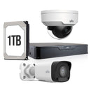 UNIVIEW KITIP-1 Kit cámara de seguridad IP 2MP: NVR 4ch+1Ext+1Int+1TB