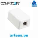 COMMSCOPE 1-1116697-3, Roseta adosable a (1 puerto) blanco - ARTEUS
