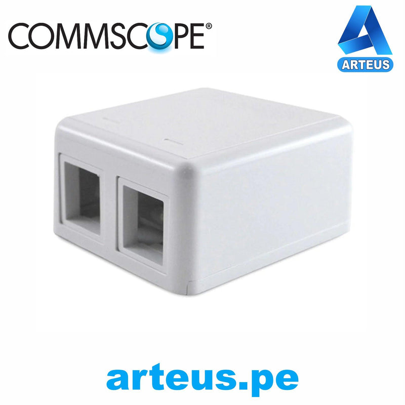 COMMSCOPE 1-1116698-3, Roseta adosable a (2 puertos) blanco - ARTEUS