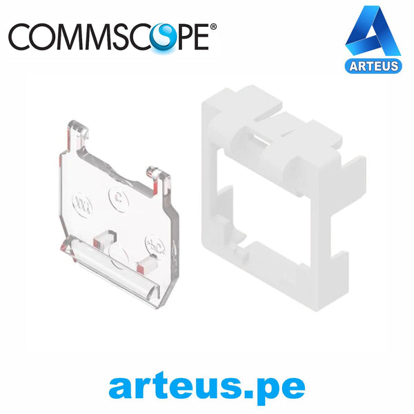 COMMSCOPE 1-2848025-3, Mascara para plug modular rj-45 cat6a- bolsa x 50und| blanco - ARTEUS