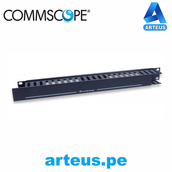 COMMSCOPE 1375162-1, Ordenador de cables horizontal frontal 1 ru negro - ARTEUS