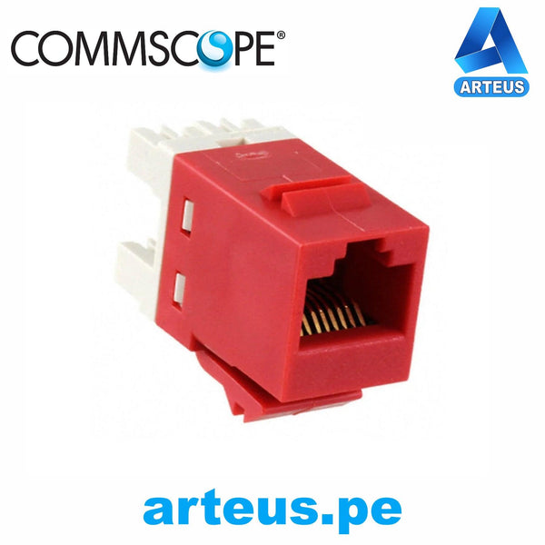 COMMSCOPE 1375191-7, Jack sl modular rj-45 cat.5e | rojo - ARTEUS