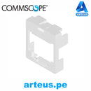 COMMSCOPE 2848025-4, Mascara para plug modular rj-45 cat6a- bolsa x 50und| gris - ARTEUS