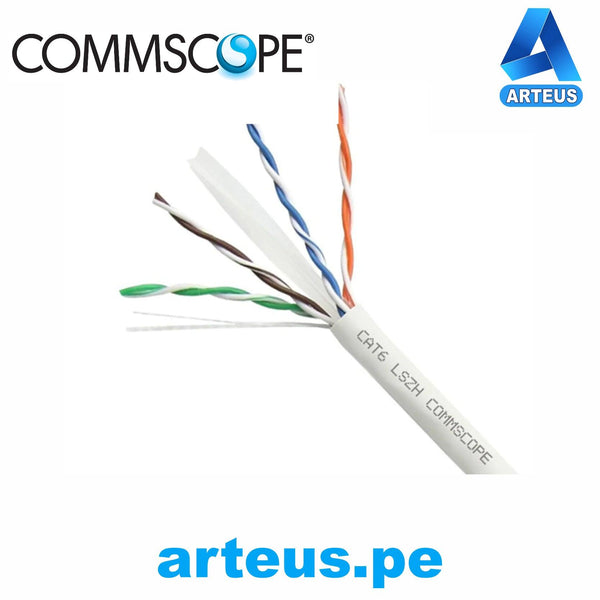 COMMSCOPE 884017814 /10, Cable utp cat 6 lszh-3 Blanco Rollo 305mts cei 60332-3-22 4p 23awg - ARTEUS