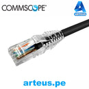 COMMSCOPE NPC06UVDB-BK010F, Cable patch cord utp multifilar rj-45 cat6 3.0mts negro - ARTEUS