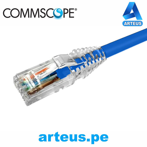 COMMSCOPE NPC06UVDB-BL010F, Patch cord cat 6 - u/utp 24 awg | 3 mtrs| azul - ARTEUS