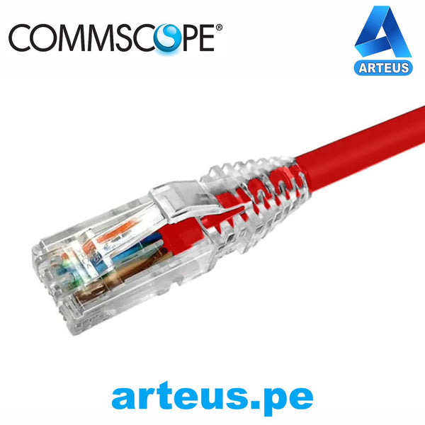 COMMSCOPE NPC06UVDB-RD003F, Cable patch cord utp multifilar rj-45 cat6 0.9mts rojo - ARTEUS